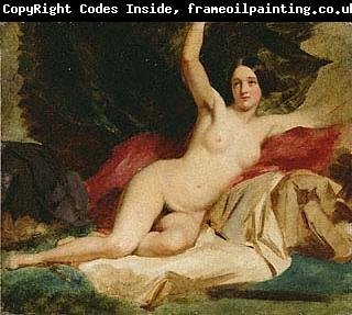 William Etty Female Nude In a Landscape